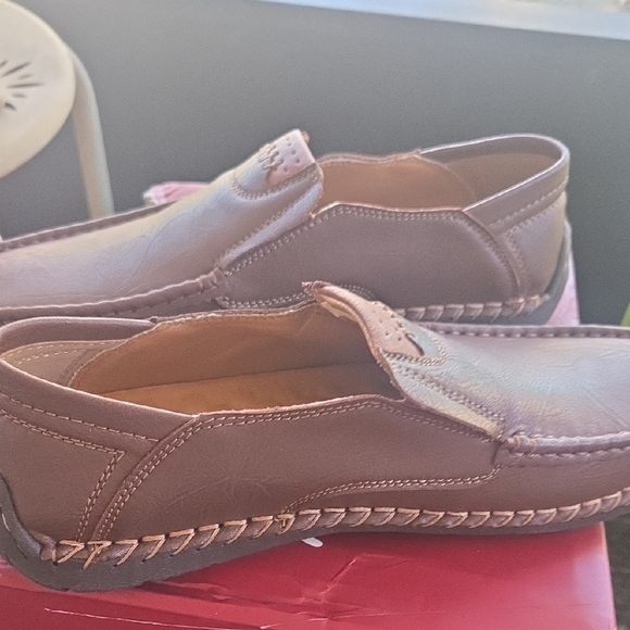 Brown Leather Kids Shoes